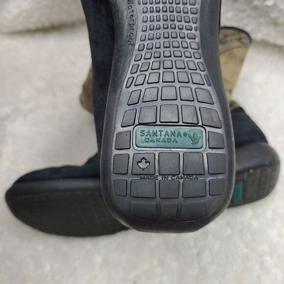 Santana Canada Waterproof Embroidered Fur Lined Pull-on Winter Boots size 9.5 - Picture 6 of 7